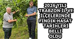 2026 YILI TRABZON İL VE İLÇELERİNDE FINDIK HASAT TARİHLERİ BELLİ OLDU