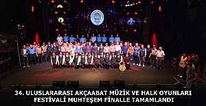 34. ULUSLARARASI AKÇAABAT MÜZİK VE HALK OYUNLARI FESTİVALİ MUHTEŞEM FİNALLE TAMAMLANDI