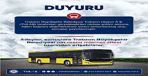 BÜYÜKŞEHİR'İN ŞOFÖR ALIMINDA 44 İSİM BELLİ OLDU