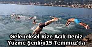 Geleneksel Rize Açık Deniz Yüzme Şenliği15 Temmuz’da