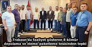 Trabzon’da faaliyet gösteren 8 kömür depolama ve eleme-paketleme tesisinden tepki