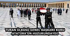 TURAN ÜLKÜSÜ GENEL BAŞKANI KURU ATATÜRK'ÜN HUZURUNDAYDI