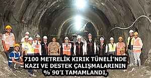 7100 METRELİK KIRIK TÜNELİNDE...