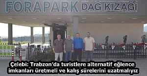 Çelebi: Trabzon’da turistlere alternatif eğlence imkanları üretmeli ve kalış sürelerini uzatmalıyız