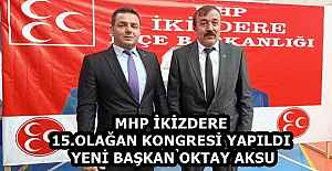 MHP İKİZDERE 15.OLAĞAN KONGRESİ YAPILDI YENİ BAŞKAN OKTAY AKSU