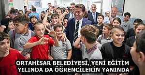 ORTAHİSAR BELEDİYESİ, YENİ EĞİTİM YILINDA DA ÖĞRENCİLERİN YANINDA