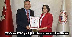 TEV#039;den TTSO#039;ya Eğitim Dostu...