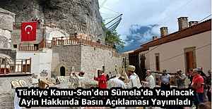 Türkiye Kamu-Sen#039;den Sümela#039;da...