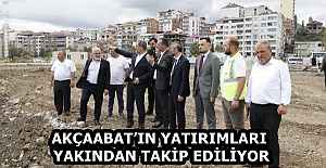 AKÇAABAT’IN YATIRIMLARI YAKINDAN TAKİP EDİLİYOR