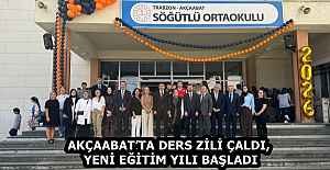 AKÇAABAT’TA DERS ZİLİ ÇALDI, YENİ EĞİTİM YILI BAŞLADI