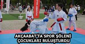 AKÇAABAT’TA SPOR ŞÖLENİ ÇOCUKLARI BULUŞTURDU