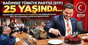 Bağımsız Türkiye Partisi 25. kuruluş yıldönümünü kutluyor