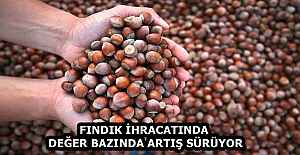 FINDIK İHRACATINDA DEĞER BAZINDA ARTIŞ SÜRÜYOR