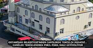 ORTAHİSAR BELEDİYESİ’NDEN CAMİLERDE TEMİZLİK MESAİSİ... CAMİLER TEMİZLENEREK PIRIL PIRIL HALE GETİRİLİYOR