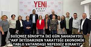 SUİÇMEZ SİNOP’TA İKİ GÜN SAHADAYDI: “AKP İKTİDARININ YARATTIĞI EKONOMİK TABLO VATANDAŞI NEFESSİZ BIRAKTI”