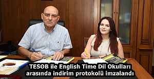 TESOB ile English Time Dil Okulları arasında indirim protokolü imzalandı