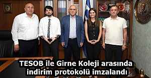 TESOB ile Girne Koleji arasında indirim protokolü imzalandı