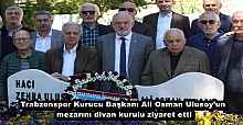 Trabzonspor Kurucu Başkanı Ali Osman Ulusoy’un mezarını divan kurulu ziyaret etti