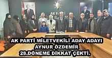 AK PARTİ MİLETVEKİLİ ADAY ADAYI  AYNUR ÖZDEMİR   28.DÖNEME DİKKAT ÇEKTİ.  