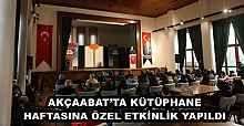 AKÇAABAT’TA KÜTÜPHANE HAFTASINA ÖZEL ETKİNLİK YAPILDI