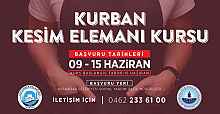 Kurban Bayramı’nda ek kazanç için Kurban Kesim Elamanı Kursu’na kayıt olun