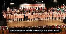 AKÇAABAT’TA MİNİK SANATÇILAR MEST ETTİ