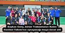 Başkan Genç, bütün Trabzonluları Kadın Hentbol Takımı’nın oynayacağı maça davet etti