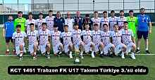 KCT 1461 Trabzon FK U17 Takımı Türkiye 3.’sü oldu