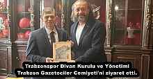 Trabzonspor Divan Kurulu Trabzon Gazeteciler Cemiyeti'ni ziyaret etti.