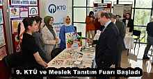 9. KTÜ ve Meslek Tanıtım Fuarı Başladı