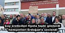 Çay üreticileri fiyata tepki gösterdi hemşerileri Erdoğan’a seslendi