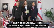 GAZİ TORUNLARINDAN KKTC TRABZON BAŞKONSOLOSUNA ZİYARET