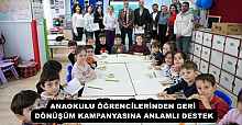 ANAOKULU ÖĞRENCİLERİNDEN GERİ DÖNÜŞÜM KAMPANYASINA ANLAMLI DESTEK