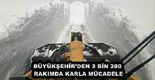BÜYÜKŞEHİR’DEN 3 BİN 200 RAKIMDA KARLA MÜCADELE
