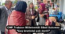 CHP Trabzon Milletvekili Sibel Suicmez”Çay üreticisi çok dertli”