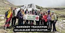 HAMSİKÖY TRAVERTEN ŞELALELERİ BÜYÜLÜYOR…