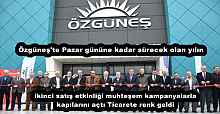 Özgüneş'te Pazar gününe kadar sürecek olan yılın ikinci satış etkinliği muhteşem kampanyalarla kapılarını açtı Ticarete renk geldi