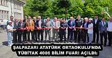 ŞALPAZARI ATATÜRK ORTAOKULU’NDA TÜBİTAK 4006 BİLİM FUARI AÇILDI: