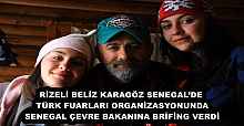 RİZELİ BELİZ KARAGÖZ SENEGAL’DE TÜRK FUARLARI ORGANİZASYONUNDA SENEGAL ÇEVRE BAKANINA BRİFİNG VERDİ