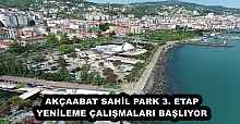 AKÇAABAT SAHİL PARK 3. ETAP YENİLEME ÇALIŞMALARI BAŞLIYOR