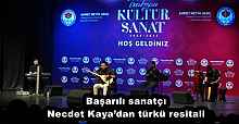 Başarılı sanatçı Necdet Kaya’dan türkü resitali