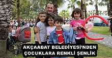 AKÇAABAT BELEDİYESİ’NDEN ÇOCUKLARA RENKLİ ŞENLİK