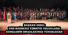 BAŞKAN GENÇ: TAM BAĞIMSIZ TÜRKİYE YOLCULUĞU GENÇLERİN OMUZLARINDA YÜKSELECEK