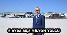 5 AYDA 85,5 MİLYON YOLCU