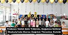 Trabzon Valisi Aziz Yıldırım, Soğuksu İstiklal İlkokulu’nda Karne Dağıtım Törenine Katıldı