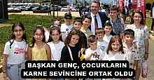 BAŞKAN GENÇ, ÇOCUKLARIN KARNE SEVİNCİNE ORTAK OLDU