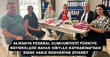 ALMANYA FEDERAL CUMHURİYETİ TÜRKİYE BÜYÜKELÇİSİ BAYAN SİBYLLE KATHARİNA’’DAN BİZDE VARIZ DERNEĞİNE ZİYARET