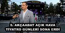 5. AKÇAABAT AÇIK HAVA TİYATRO GÜNLERİ SONA ERDİ