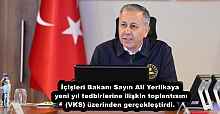 İçişleri Bakanı Sayın Ali Yerlikaya yeni yıl tedbirlerine ilişkin toplantısını (VKS) üzerinden gerçekleştirdi.