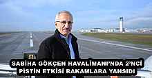 SABİHA GÖKÇEN HAVALİMANI’NDA 2’NCİ PİSTİN ETKİSİ RAKAMLARA YANSIDI